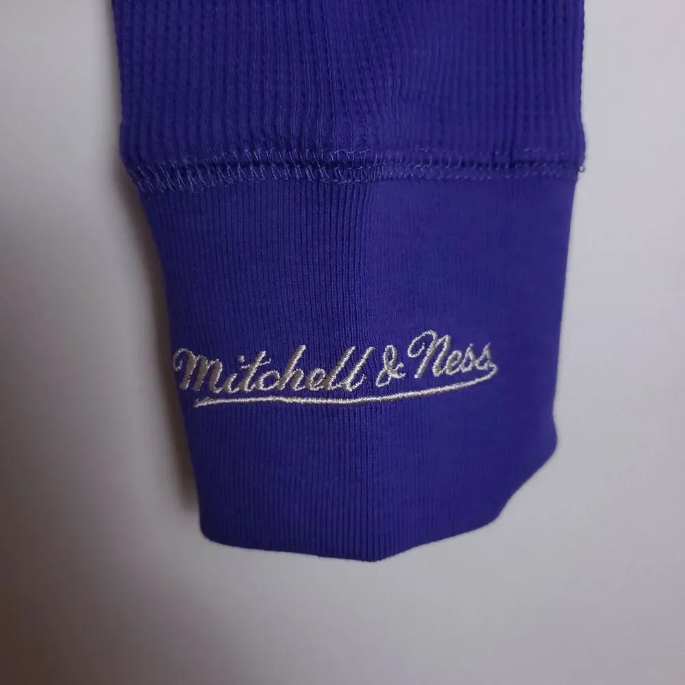 Milwaukee Bucks Mitchell & Ness NBA Small Longsleeve Shirt Gray‎ Purple NWT